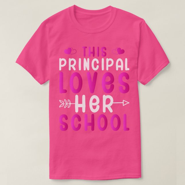 Camiseta Esta directora ama su escuela (Diseño del anverso)