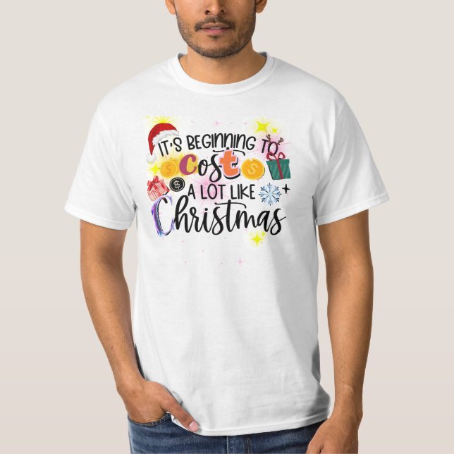 Camiseta Está empezando a costar mucho como Navidades (Anverso)