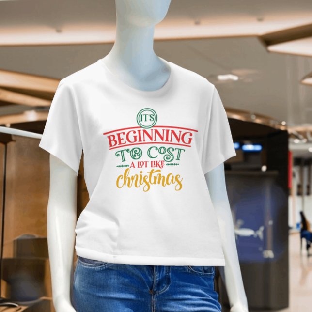 Camiseta Está empezando a costar mucho como Navidades diver (Subido por el creador)