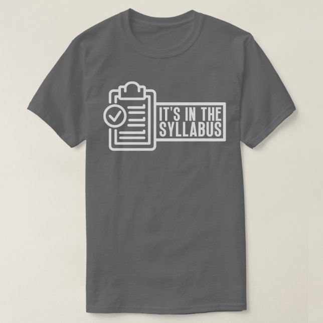 Camiseta Está En El Sílabo 14 (Diseño del anverso)