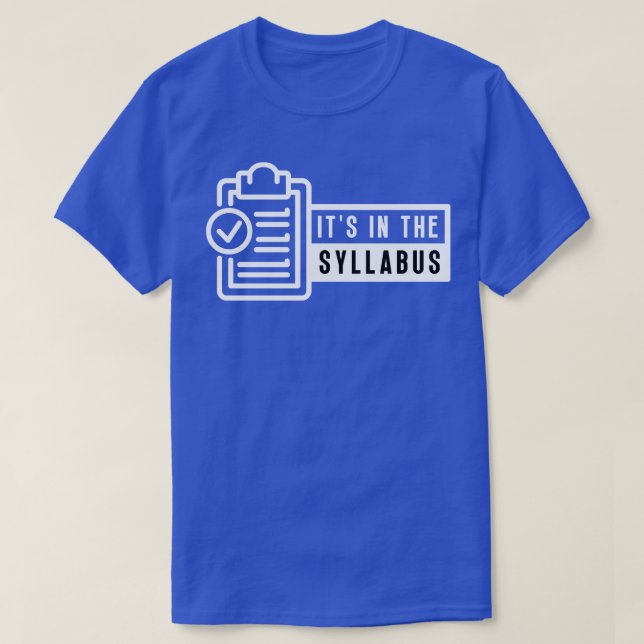 Camiseta Está En El Sílabo 7 (Diseño del anverso)
