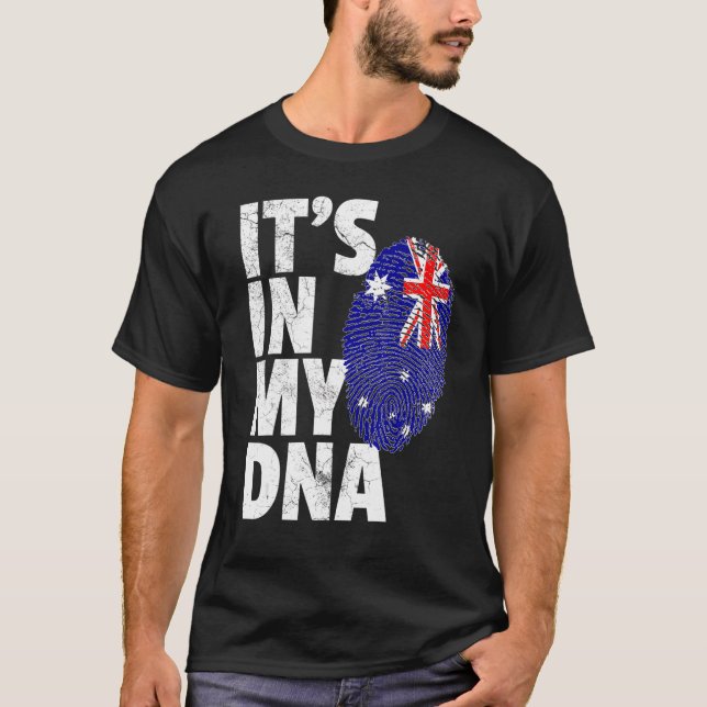 Camiseta Está en la bandera australiana de mi Adn Australia (Anverso)