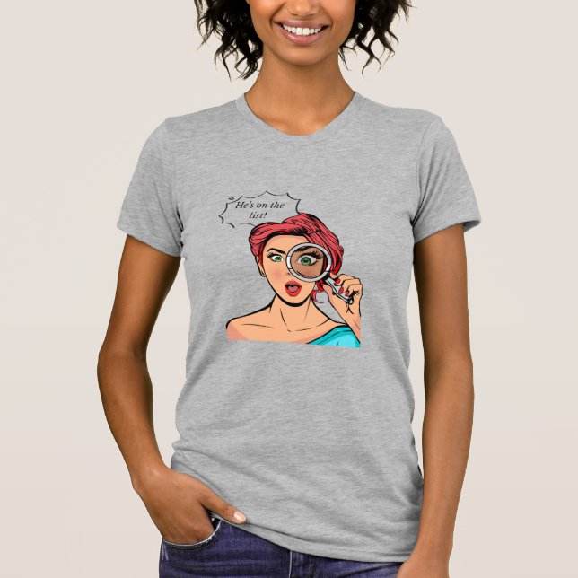Camiseta Está en la lista de Heather Gray (Anverso)