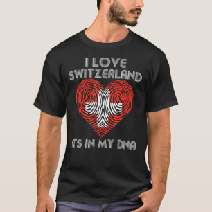 Camiseta Está En Mi Adn Amo Suiza Bandera Suiza