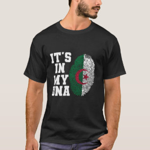 Camiseta Está en mi ADN bandera argelina bandera de los Est