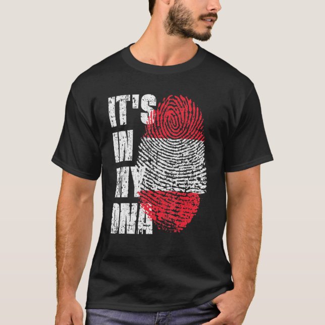 Camiseta Está en mi ADN Bandera austriaca (Anverso)