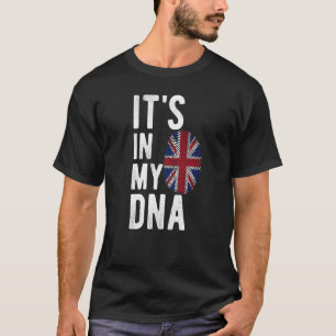 Camiseta ESTÁ EN MI ADN Bandera británica Bandera del Reino