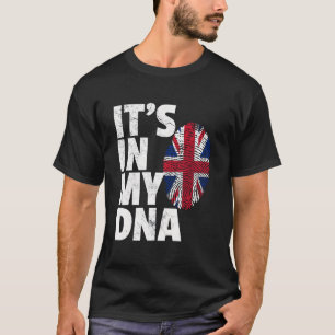 Camiseta Está En Mi ADN Bandera Británica Inglaterra Reino