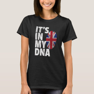 Camiseta ESTÁ EN MI ADN Bandera británica Inglaterra Reino 