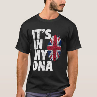 Camiseta Está En Mi Adn Bandera Británica Inglaterra Univer