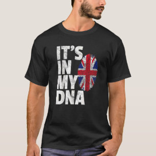 Camiseta ESTÁ EN MI ADN Bandera Británica Reino Unido Unive