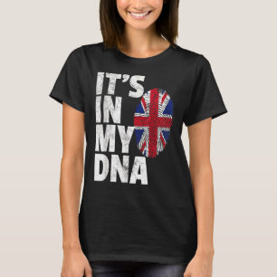 Camiseta ESTÁ EN MI ADN Bandera Británica Reino Unido Unive