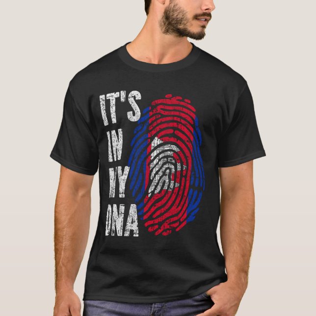 Camiseta ESTÁ EN MI ADN Bandera Camboya Hombres Mujeres Niñ (Anverso)