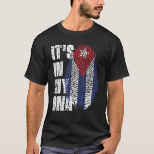 Camiseta Está en mi ADN Bandera cubana
