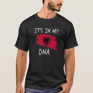 Camiseta Está en mi ADN Bandera de Albania Orgullosas raíce
