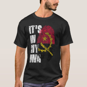 Camiseta Está en mi ADN Bandera de Angola angoleña