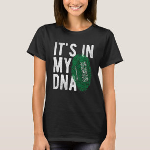 Camiseta está en mi ADN Bandera de Arabia Saudita Huella di