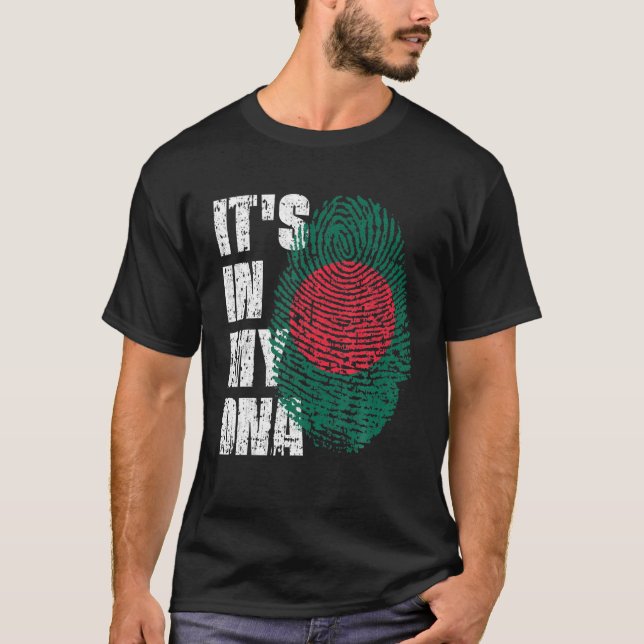 Camiseta Está en mi ADN Bandera de Bangladesh Bangladesh Ba (Anverso)
