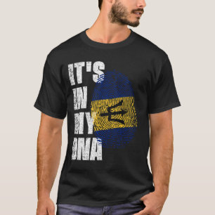 Camiseta ESTÁ EN MI ADN Bandera de Barbados