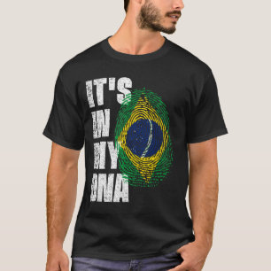 Camiseta ESTÁ EN MI ADN Bandera de Brasil