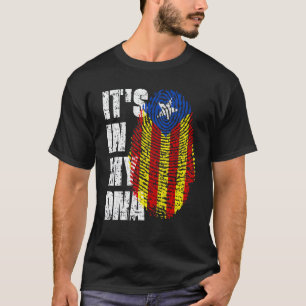 Camiseta Está En Mi Adn Bandera De Cataluña Catalán