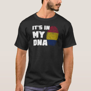 Camiseta Está en mi ADN Bandera de Chad Hombres mujeres