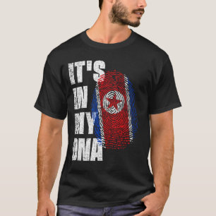 Camiseta ESTÁ EN MI ADN Bandera de Corea del Norte