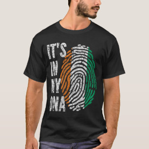Camiseta ESTÁ EN MI ADN Bandera De Costa De Marfil Hombres 