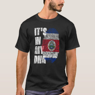 Camiseta Está en mi ADN Bandera de Costa Rica