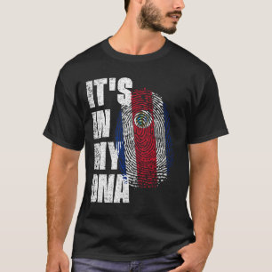 Camiseta ESTÁ EN MI ADN Bandera de Costa Rica