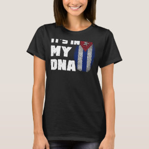 Camiseta Está en mi ADN Bandera de Cuba Hombres mujeres