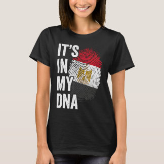 Camiseta ESTÁ EN MI ADN Bandera de Egipto Raíces Egipcias O
