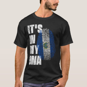 Camiseta ESTÁ EN MI ADN Bandera de El Salvador