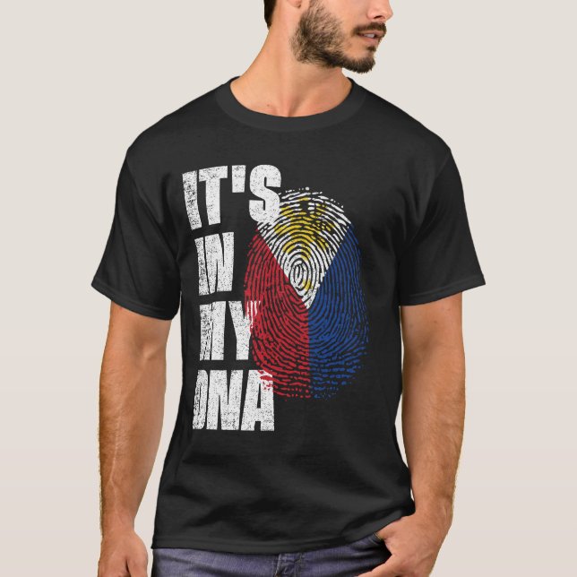 Camiseta ESTÁ EN MI ADN Bandera de Filipinas (Anverso)