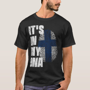 Camiseta ESTÁ EN MI ADN Bandera de Finlandia