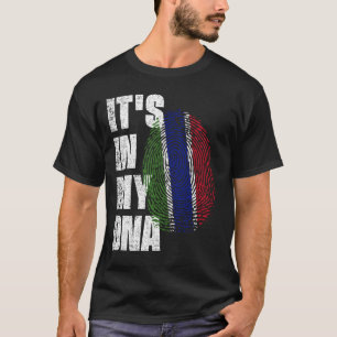 Camiseta ESTÁ EN MI ADN Bandera de Gambia