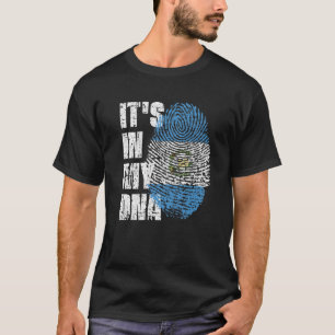 Camiseta ESTÁ EN MI ADN Bandera de Guatemala Guatemalteca