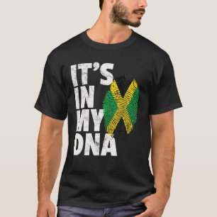 Camiseta Está en mi ADN Bandera de Jamaica Hombres Orgullo