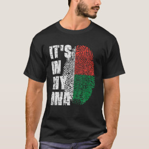 Camiseta Está en mi ADN Bandera de Madagascar malgache