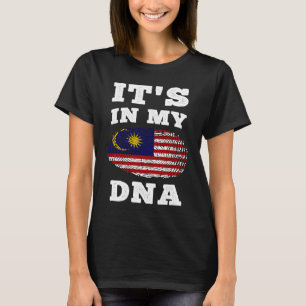 Camiseta Está en mi ADN Bandera de Malasia Malayo