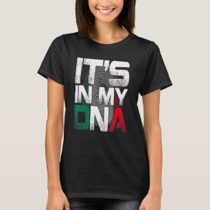 Camiseta Está en mi ADN Bandera de México hispánica orgullo