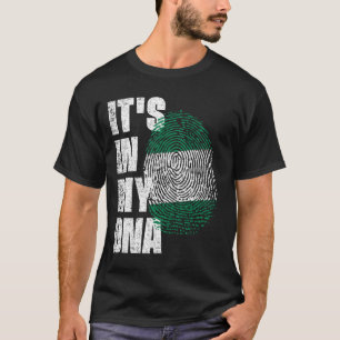 Camiseta ESTÁ EN MI ADN Bandera de Nigeria
