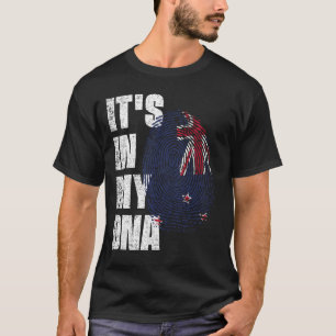Camiseta ESTÁ EN MI ADN Bandera de Nueva Zelanda