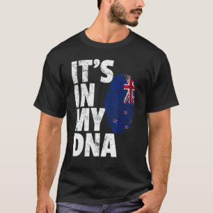 Camiseta Está en mi ADN Bandera de Nueva Zelanda Hombres Mu