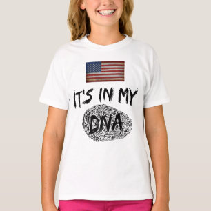 CAMISETA ESTÁ EN MI ADN BANDERA DE PAÍS PERSONALIZABLE