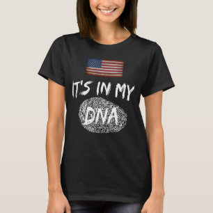 CAMISETA ESTÁ EN MI ADN BANDERA DE PAÍS PERSONALIZABLE
