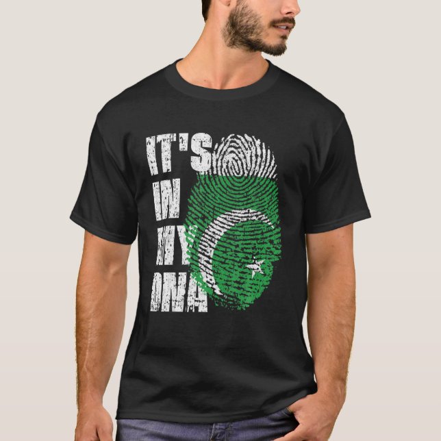 Camiseta ESTÁ EN MI ADN Bandera de Pakistán pakistaní (Anverso)