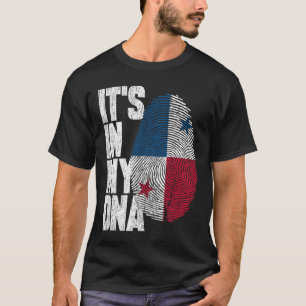 Camiseta Está en mi ADN Bandera de Panamá Orgullosa Panameñ