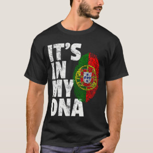 Camiseta Está en mi ADN bandera de Portugal Portugal hombre