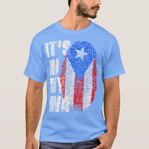 Camiseta ESTÁ EN MI ADN Bandera de Puerto Rico Puerto Rico